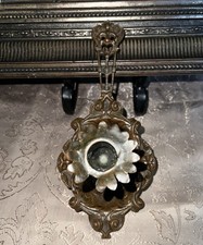 Antique Vtg French Art Nouveau Brass Bronze Candle Holder picture