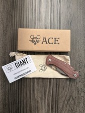 GiantMouse Ace Atelier-Red-Canvas Micarta ELMAX Blade  picture