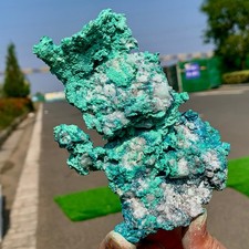 419g Natural copper mine with malachite Primitive mineral specimen Gemstone picture