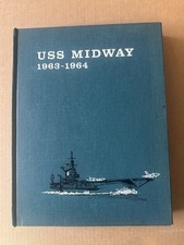 USS Midway CV-41 1963-64 WESTPAC Cruise Book. Vietnam War Era Naval Memorabilia picture