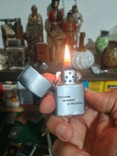 Nice 1960's Vintage Idealine Flip-Top Advertising Lighter picture