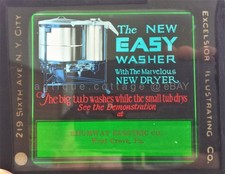 antique MAGIC LANTERN GLASS SLIDE ad Washer Dryer SHUMWAY west grove pa picture