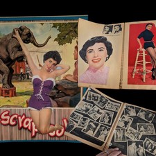 Vintage Mid Century Scrapbook Old Hollywood Elizabeth Taylor Clippings Etc picture