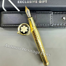 MONTBLANC Robert Louis Stevenson Limited Edition Gold Tone Fountain Pen picture