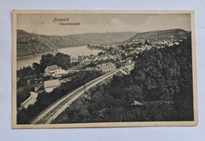 Postcard Boppard Rhine general view railway 1909 station railway panorama Trenkler picture