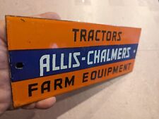 Porcelain Allis Chalmers Sign Vintage Farm Equipment G B WD 45 D-19  picture