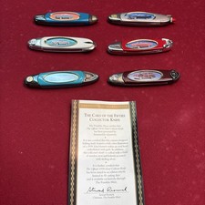 Franklin Mint Classic Cars of the Fifties Lot of 6 Folding Pocket Knives picture