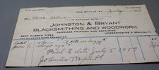 Antique 1909 Blacksmith Receipt Billhead Shelbyville Kentucky picture