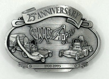 Vintage GRASSHOPPER Lawn Mower 25th Anniversary LE Belt Buckle 1970-1995 SN-41 picture