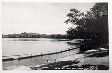 View at Crystal Lake Dewitt Iowa Vintage RPPC Real Photo Postcard LL Cook Co. I1 picture