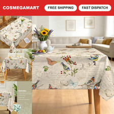 Vintage Rustic Bird Branch Tablecloth 60x84