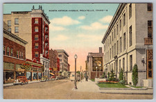 c1940s North Arthur Avenue Pocatello Idaho Street View Postcard picture