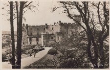 Dunvegan Castle from North Skye Scotland RPPC Real Photo Postcard Valentine's picture