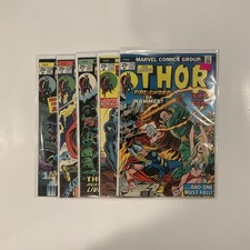 Thor Lot 223 224 227 228 230 231 233 235 236 237 Fn-Nm 1974 Marvel Comics picture