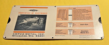 Vintage Ampco Metal Milwaukee WI Properties of Electrodes Slide Chart picture