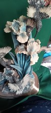 Montefiore Hummingbird Resin Figurine Flowers Collectible Sculpture picture
