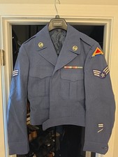 U.S. Air Force Ike Jacket Blue-84 Wool 38L Korean War Era 1950  picture