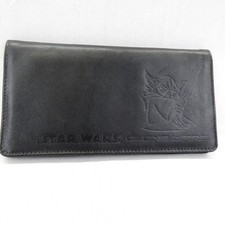 Star Wars Clone Wars Leather Checkbook Yoda w/Lightsaber 2004 AG picture