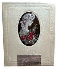 Antique 1926 Adv Calendar Beautiful Woman General Fire Ins Co.  North Rose NY picture