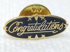 Pin Ford Blue and Gold Metal Congratulations Vintage  picture