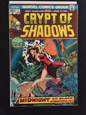 Crypt of Shadows #1 1973 nm- 9.0 9.2 white marvel horror sharp high grade  picture