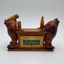 Vintage Frogs Taxidermy Mexican Folk Art Drinking Corona at Bar picture