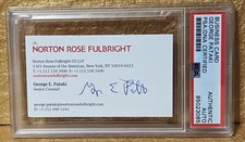 George Pataki PSA/DNA Autograph Signed Business Card picture