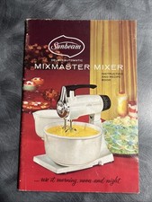 Vintage 1968 Sunbeam Mixmaster Mixer Instruction and Recipe Book picture