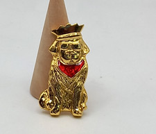 Raising Cane's Washington D.C. Mardi Gras KOL King Dog Brooch /Pendant 2018 picture