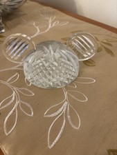 Disney Mickey Mouse Waterford Crystal Glass Ears Authentic Collectible 1995 picture