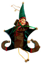 Vintage Katherine's Collection Wayne Kleski Christmas Elf Ornament Gift Bag NEW picture