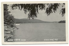 Oakland MD Deep Creek Lake Real Photo RPPC 1940s Postcard Maryland picture