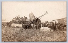 K65/ Interesting RPPC Postcard c1910 Illinois Cenral Railroad Wreck Disaster 384 picture