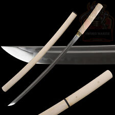Clay Temperped T10 Steel Japanese Samurai Sword Katana Shirasaya Razor Sharp picture