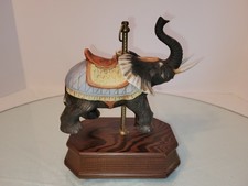 Porcelain Carasel Circus Elephant Figurine  Decoration picture