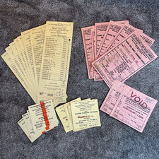 Vtg C&O Railway Ticket Agent Stubs Archive Lot 32 George Washington Train OH WV  picture