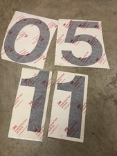 3M Large Vinyl Numbers Authentic Subway / Bus Transit RARE DC METRO 3M 680CR picture