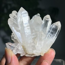 132g Small Natural White Clean Quartz Crystal Cluster Mineral Specimen Healing picture