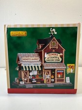 2013 Lemax Elmers Country Grocery Store Lighted Porcelain Building # 35525 picture