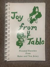 Joy From Our Table Personal Favorites From Maine And New Jersey Recipes 1988 picture