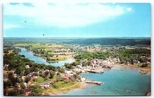 Newcastle-Damariscotta Area Maine Aerial View Postcard picture