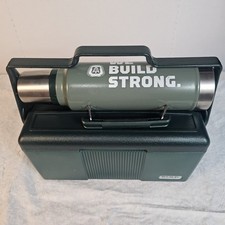 Vintage Stanley Aladdin Lunch Box Cooler and Vacuum Thermos Bottle Combo Set USA picture