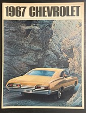 Mint 1967 Chevrolet Sales Brochure Caprice Impala SS Bel Air Biscayne 32 Pages picture