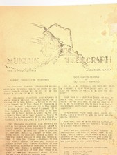 Rare Feb 1944 WWII Mukluk Telegraph Newspaper Anchorage Alaska CAA INSACS Comm. picture