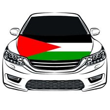 Palestine National Flag Car Hood Cover High-quality Polyester Decoration picture