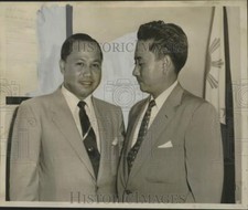 1953 Press Photo Judge Felicisimo Ocampo & Benjamin Tirona, Philippines jurist. picture