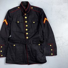 VTG Authentic WWII Paramarine United States Marine Corp Dress Blue Jacket USMC picture