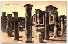 Pompeii Temple of Isis postcard picture
