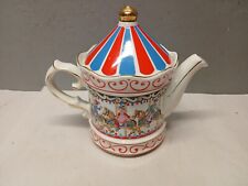 Vintage Sadler Edwardian Entertainments Staffordshire England Carousel Teapot  picture