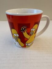 Vintage Homer Simpson Eating Donut Cup Coffee Mug picture